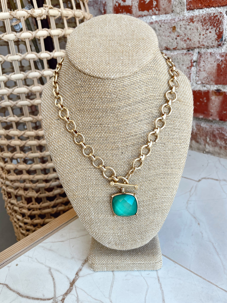 Green Betty Chain Necklace