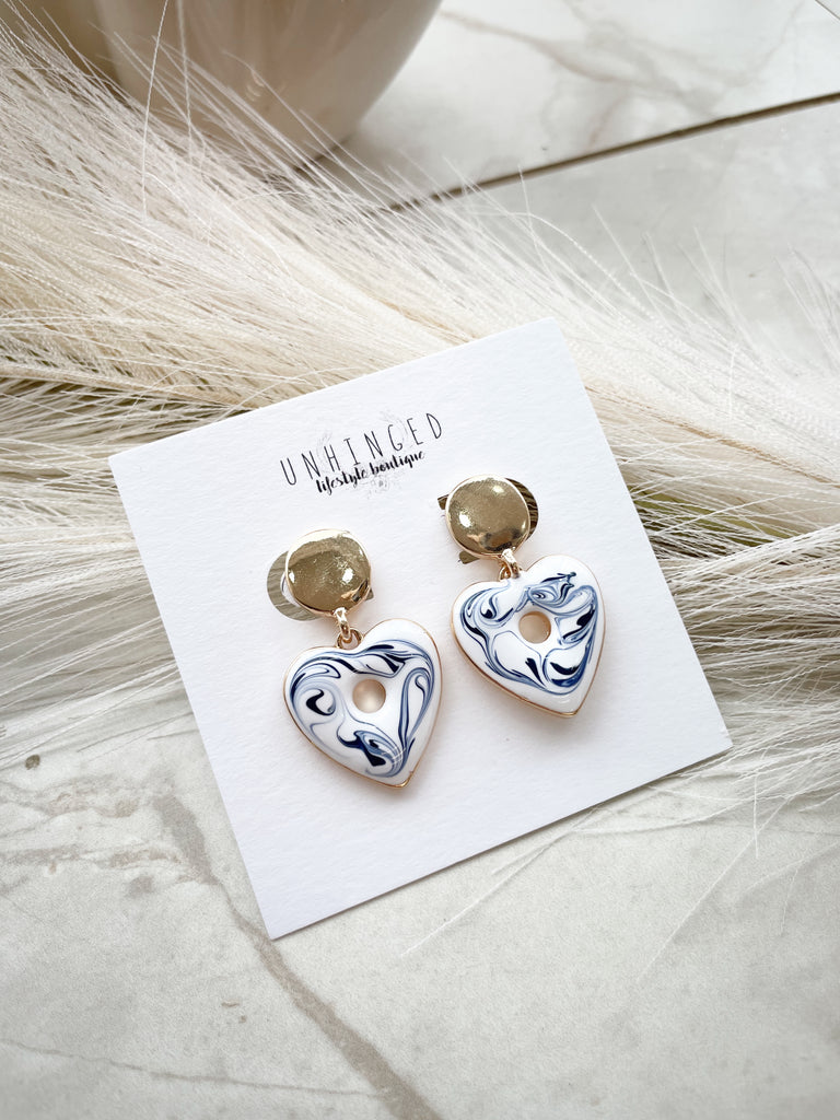 Chinoiserie Heart Earrings