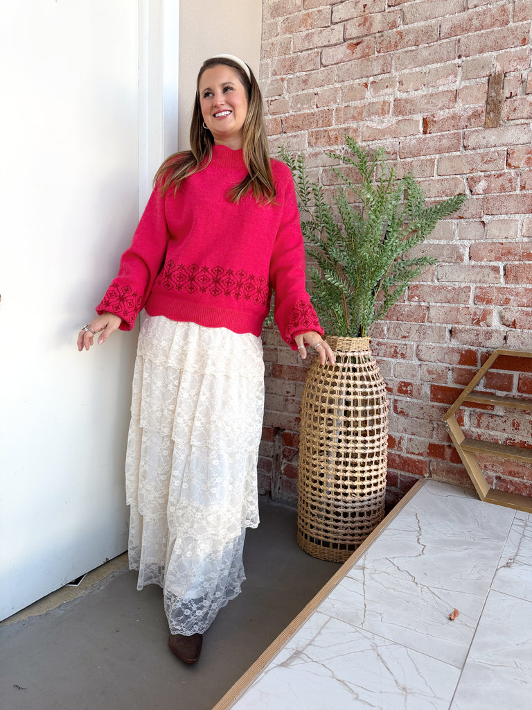 Lace Serenade Maxi Skirt