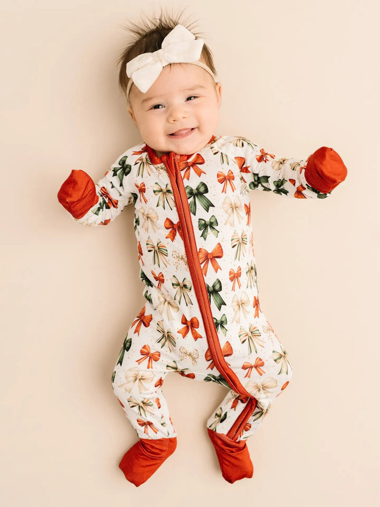 Holiday Bows Bamboo Sleeper