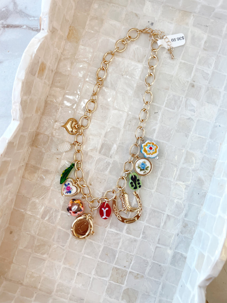 Western Theme & Large Chain Necklace