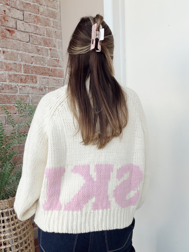 Pink Ski Sweater
