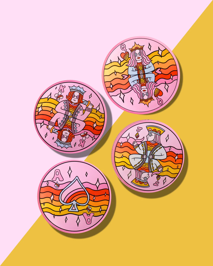 TART BY TAYLOR Royal Flush Coasters