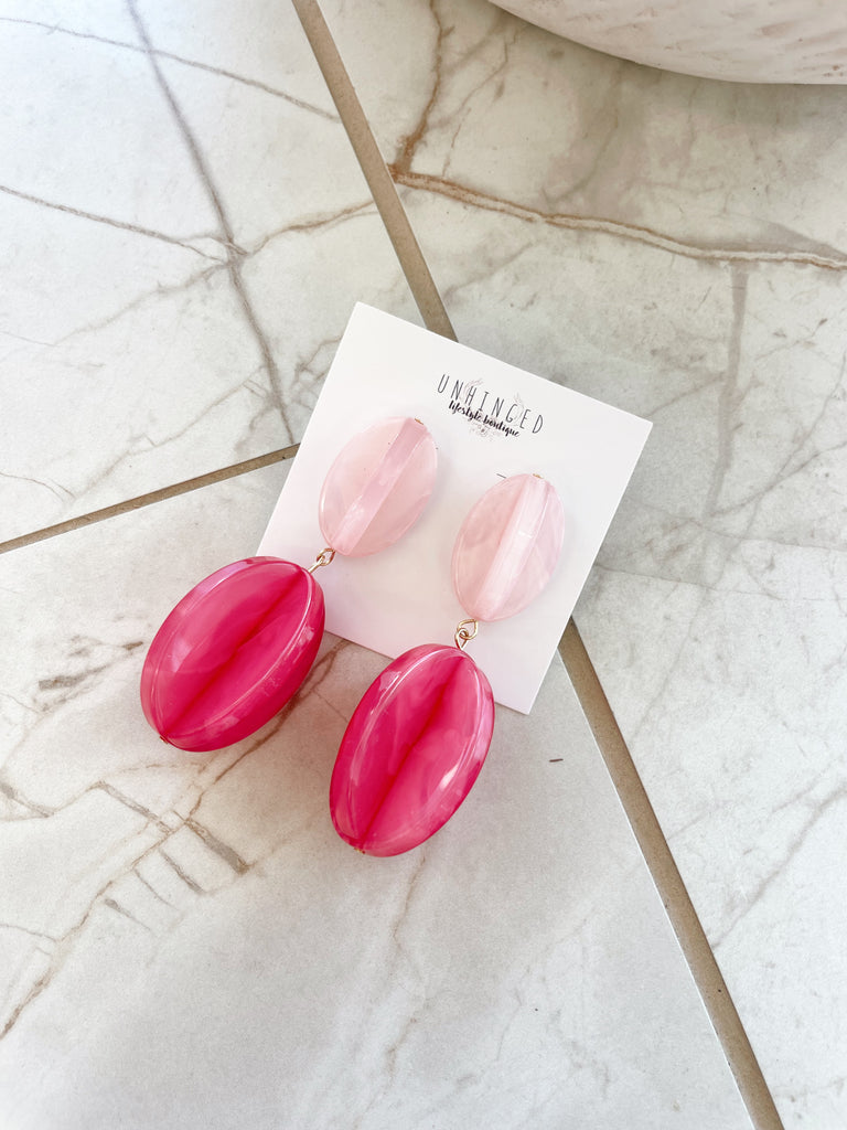 Hard Candy Earrings in Pinks