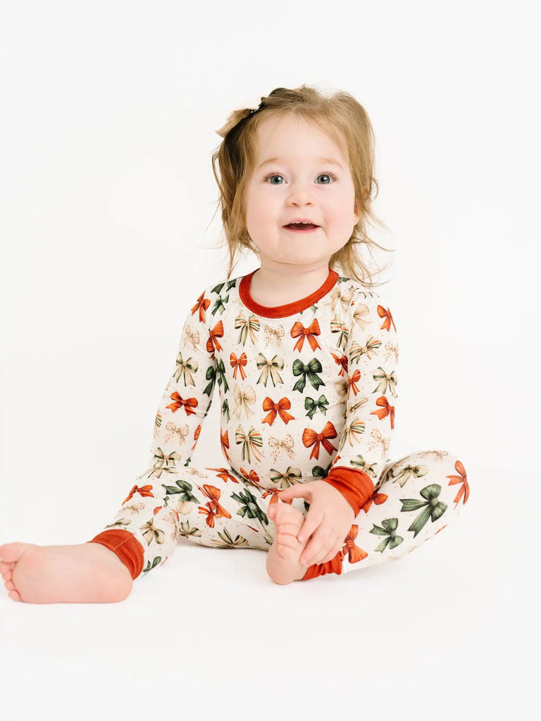 Holiday Bows Bamboo Set