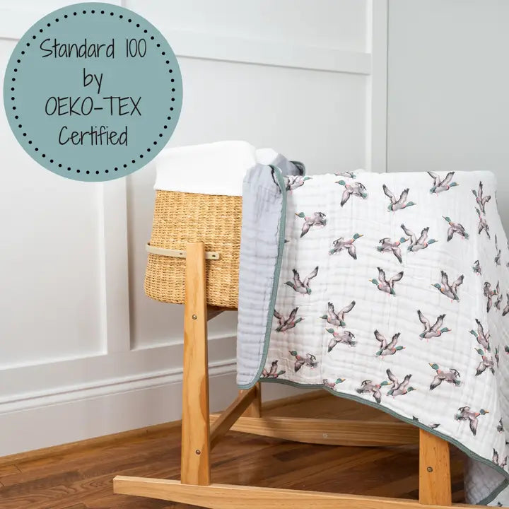 Mallard Muslin Toddler Blanket