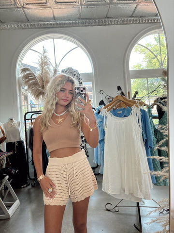 Floral Framed Ruffle Tee