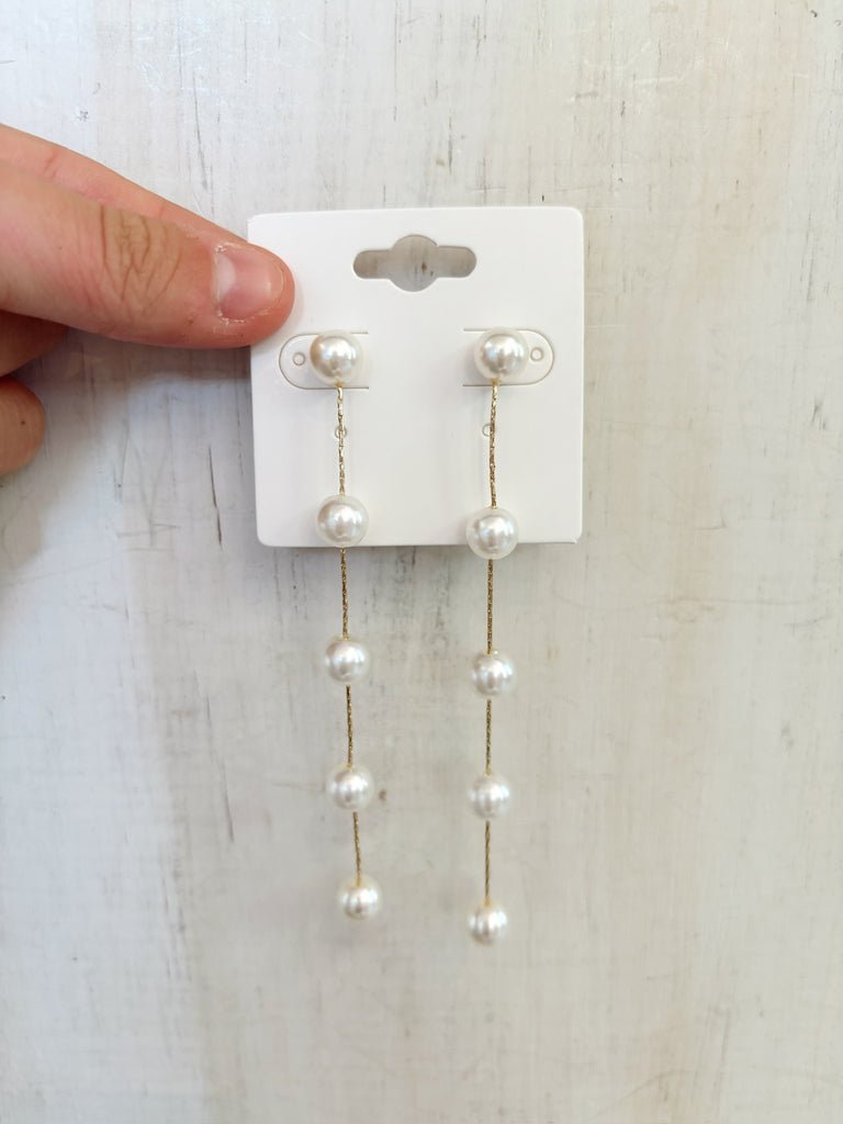 Long Dangle Pearls