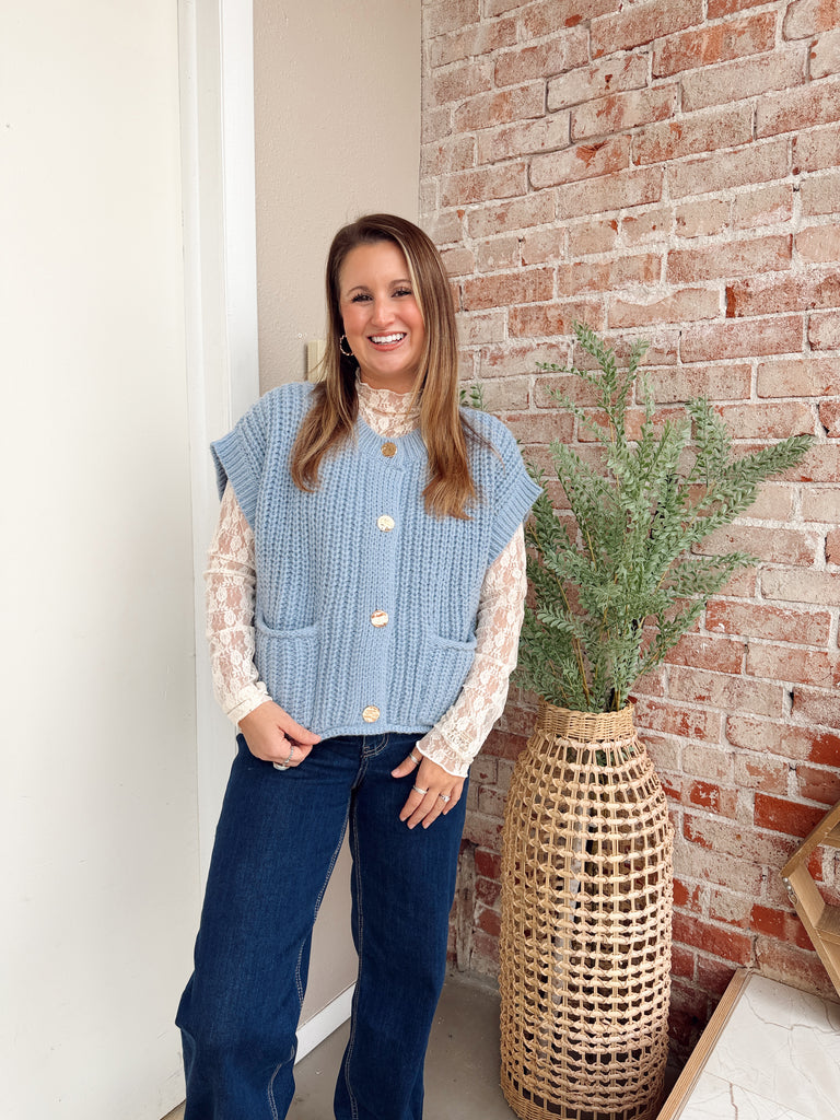 Eve Cardigan in Blue