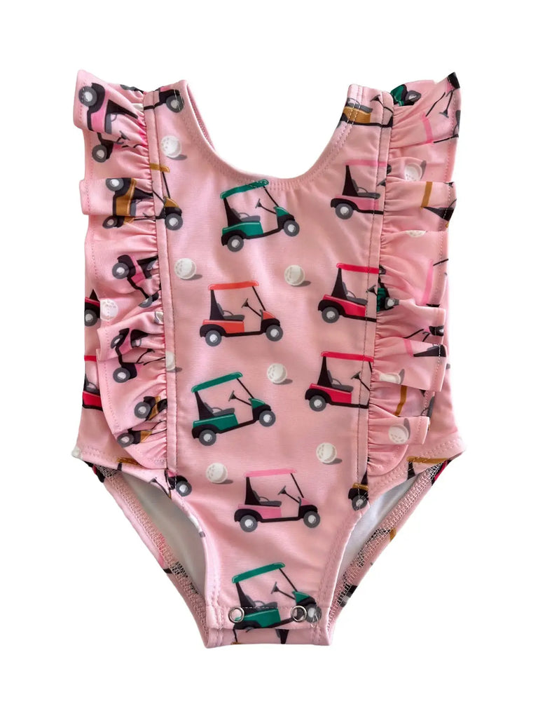 Pink Golf Cart Swimsuite