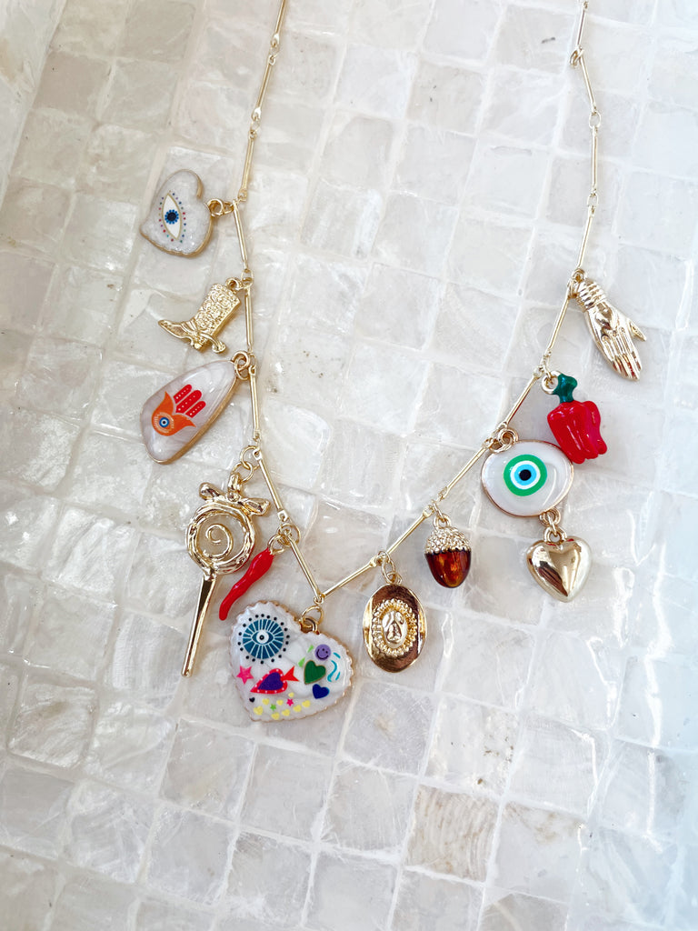 Heart & Eclectic Charm Necklace
