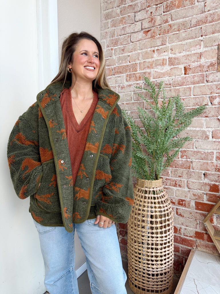 Horses Fleece Jacket