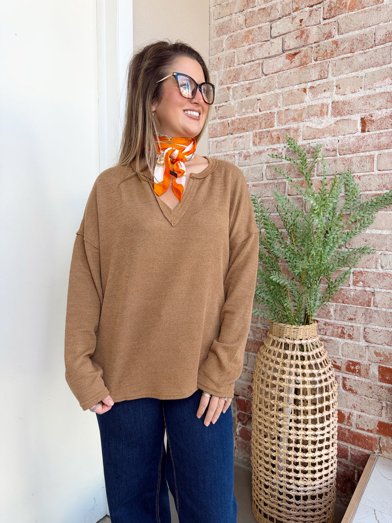 Simple Sally Top in Almond