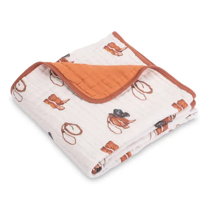Boots Muslin Toddler Blanket