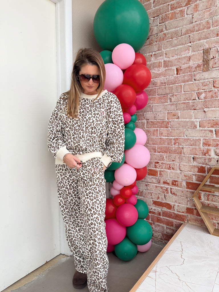 Tie a Bow on Leopard Set- Pants