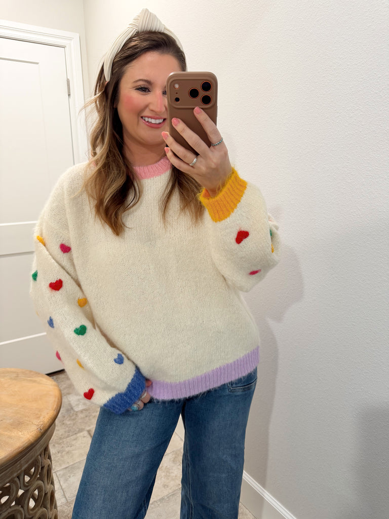 Heart on my Sleeve Sweater