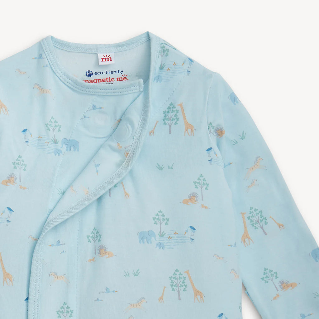 Blue Serene Safari Magnetic Gown & Hat Set