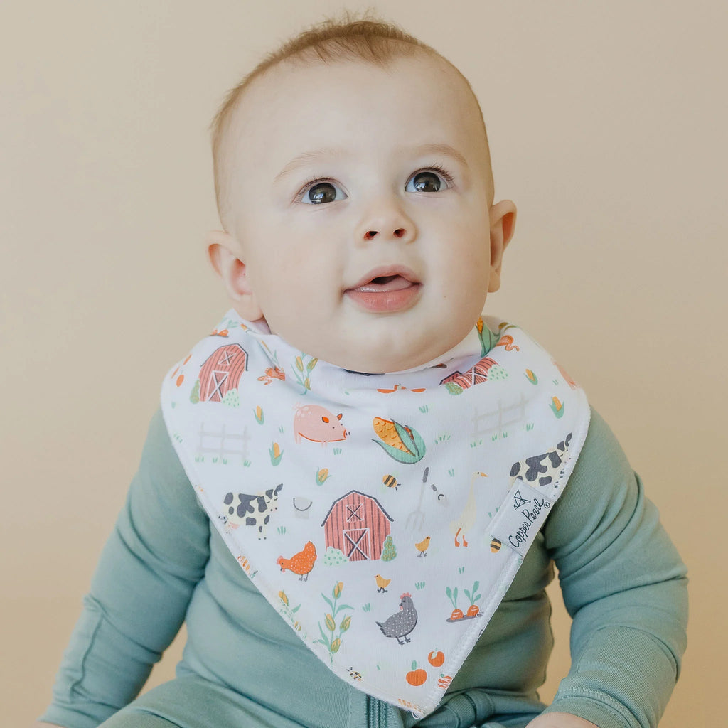 Copper Pearl Bandana Bibs Pack- Farmstead