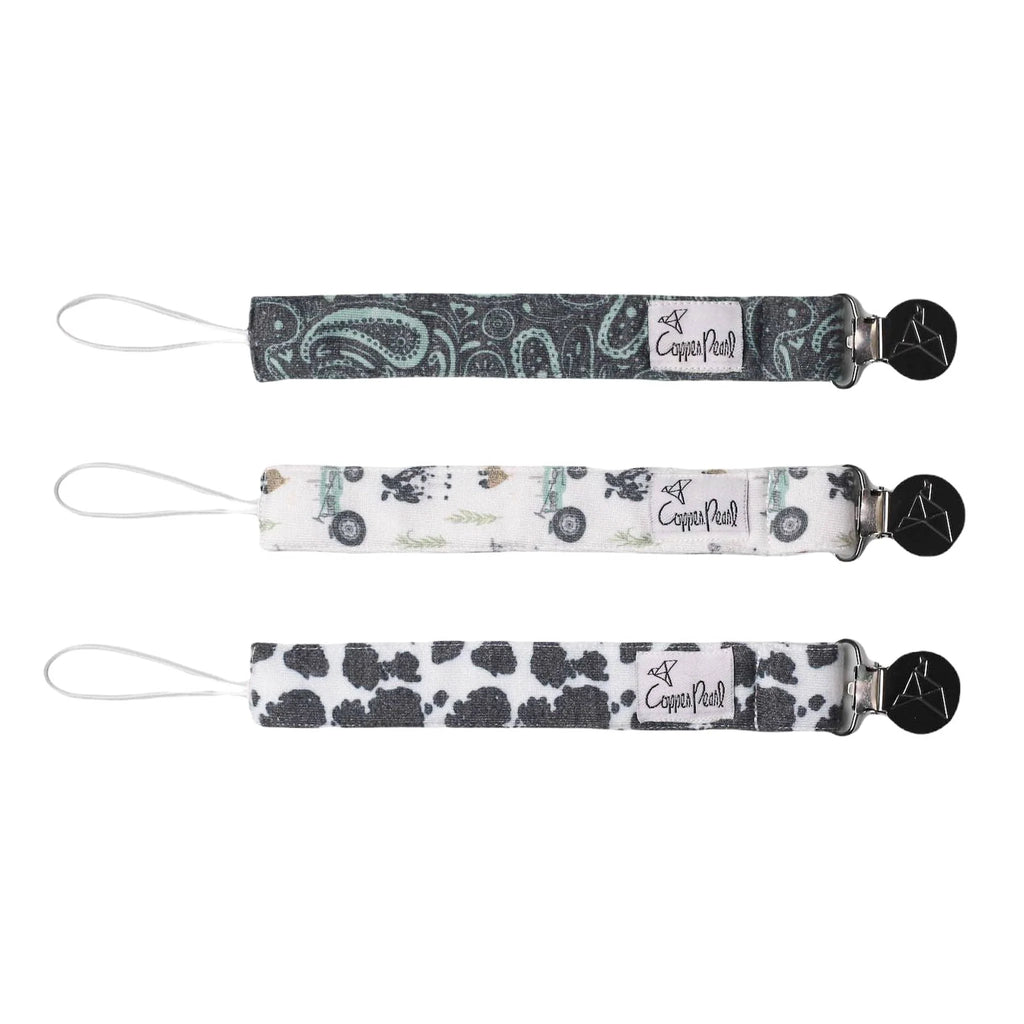 Copper Pearl Binky Clips Pack- Jo