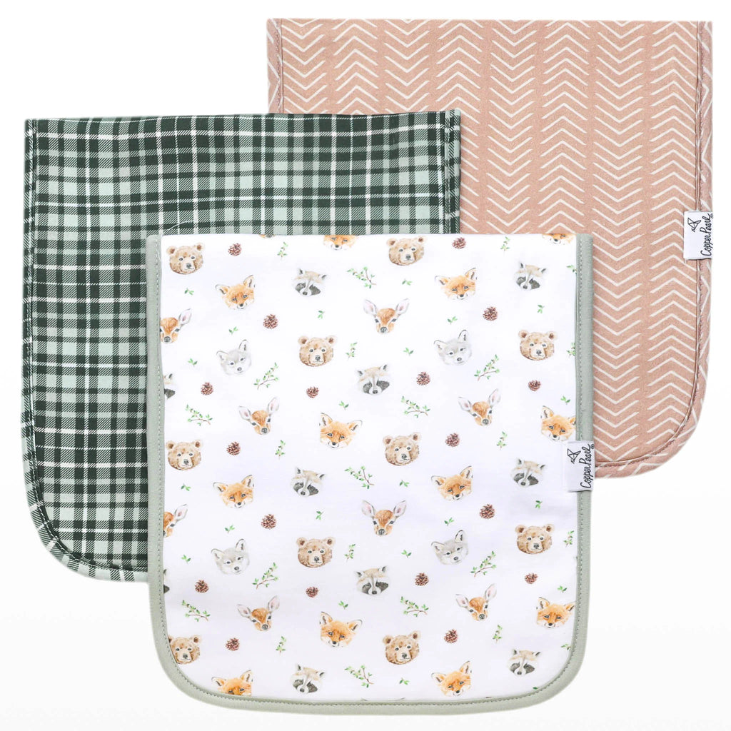Copper Pearl Burp Clothes Pack- Wilder