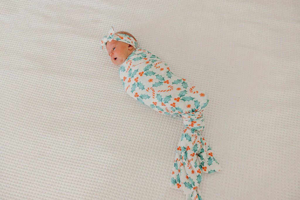 Copper Pearl Knit Swaddle Blanket- Holley