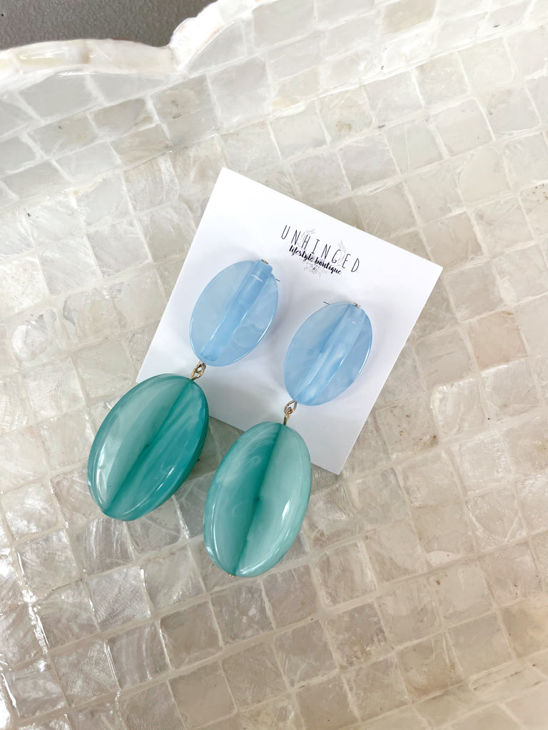 Hard Candy Earrings in Blues and Greens