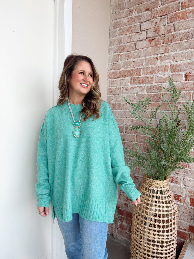 Kayla Sweater in Teal
