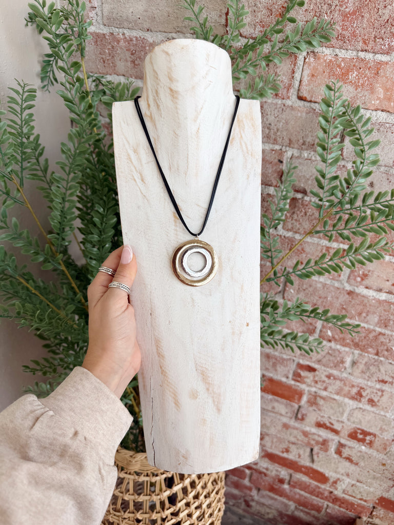 Rope Necklace- Black and Two Tone