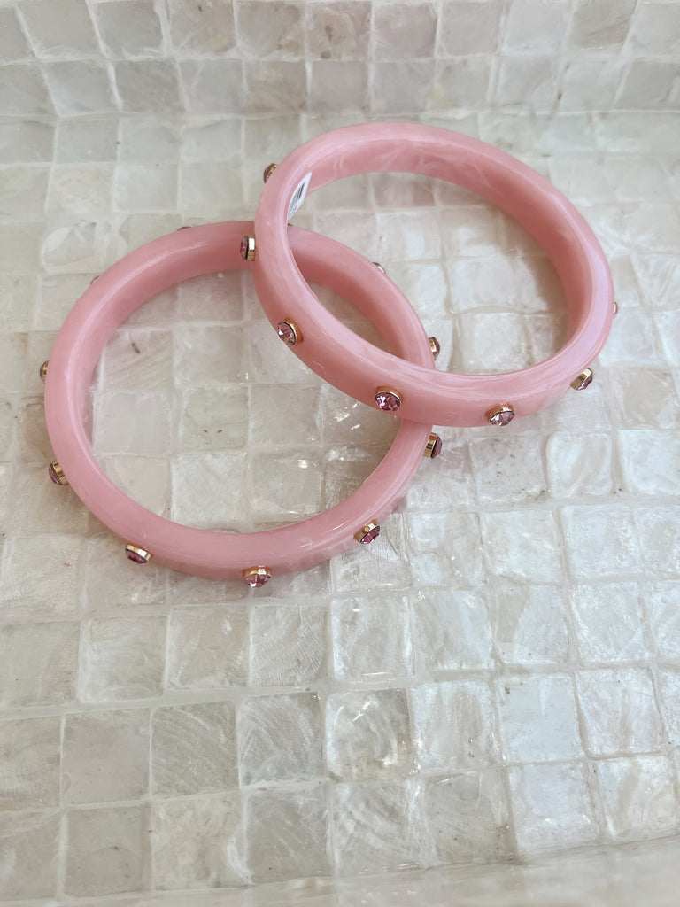 Emerald City Bangle in Pink