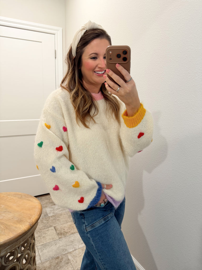 Heart on my Sleeve Sweater