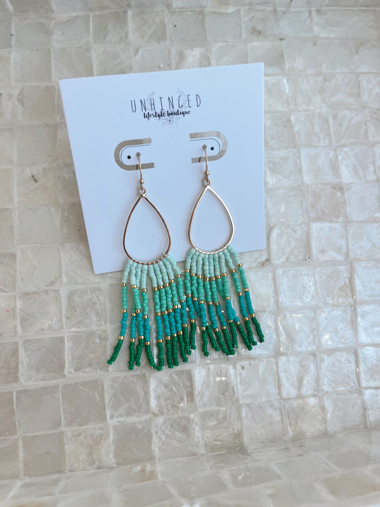 Teardrop Tassel Earrings