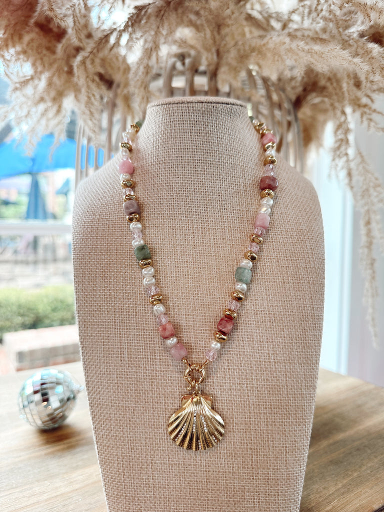 Beads & Charms Shell Necklace