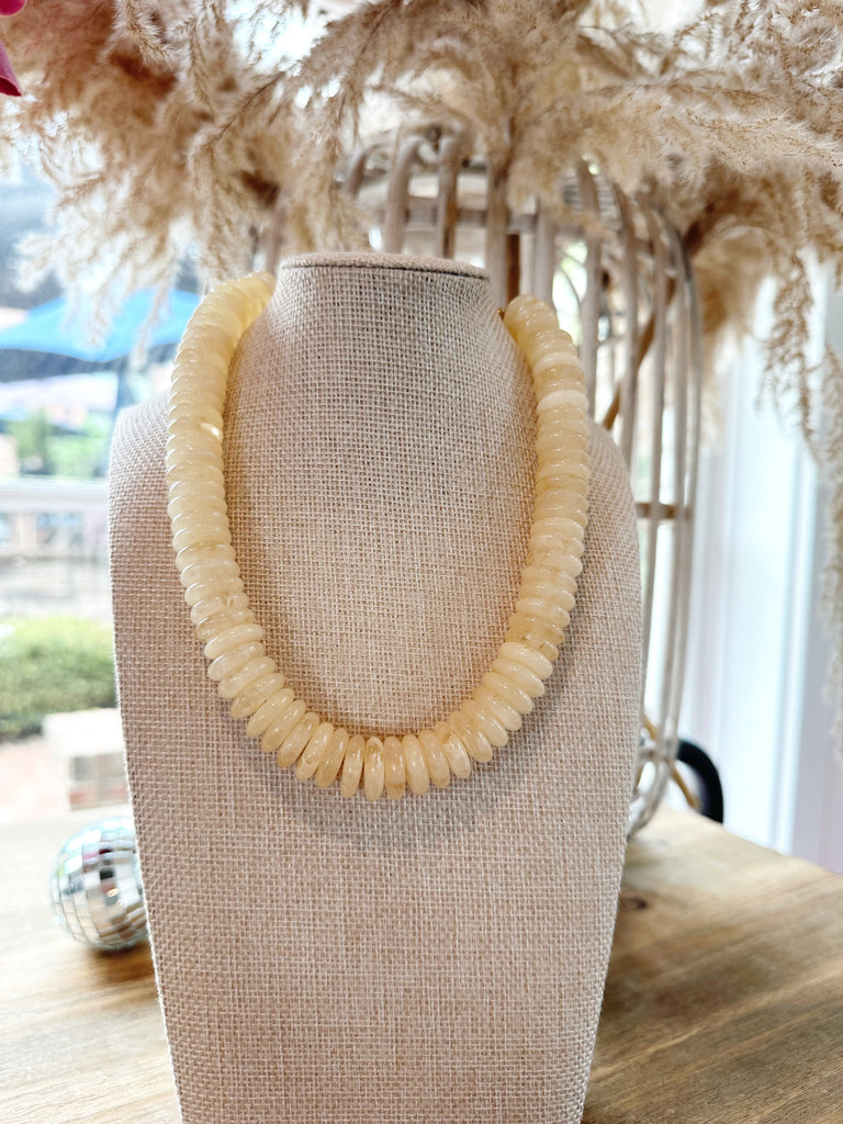 Large Rondelle Beads- Natural