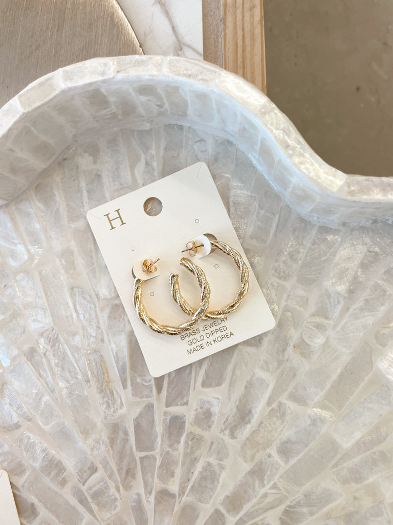 Gold Dipped Hoops- Emmy