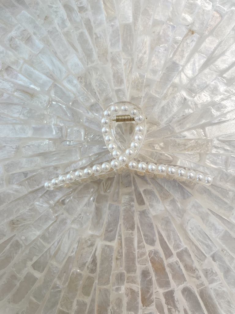 Pearl Hair Clip Large