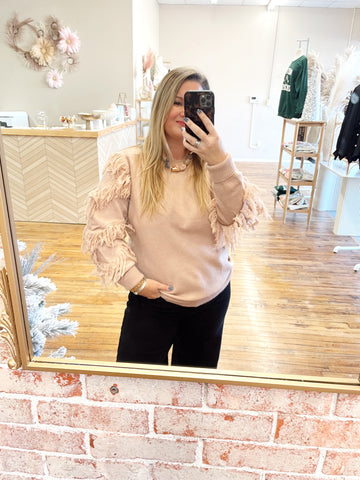 Floral Framed Ruffle Tee