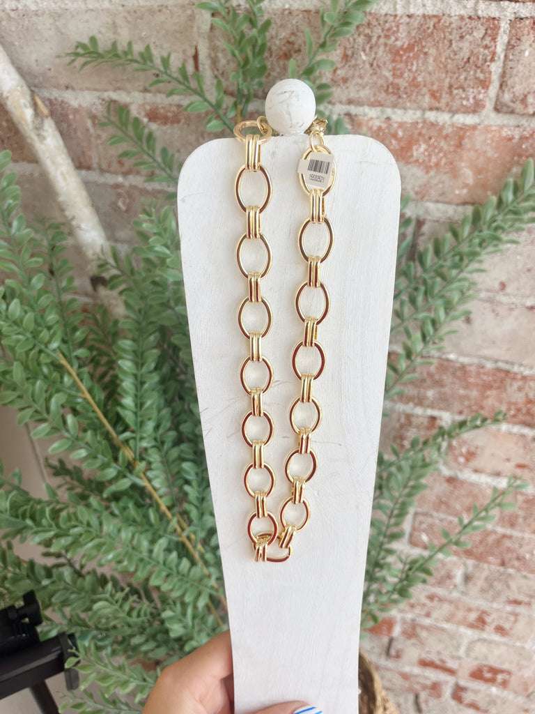 Gold Plated Chain Necklace