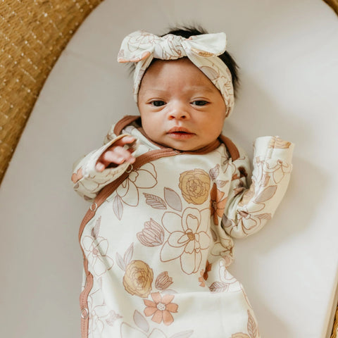 Copper Pearl Knotted Gown-Eden