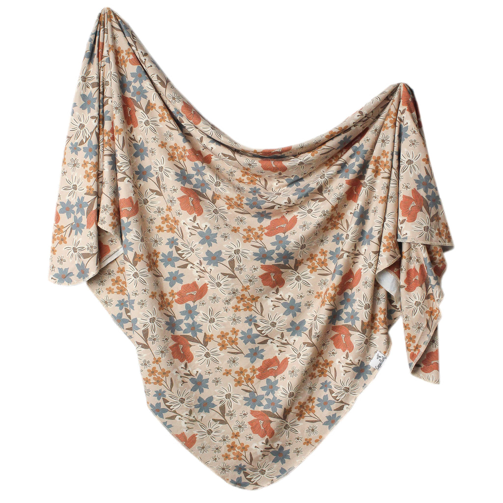 Copper Pearl Knit Swaddle Blanket- Eden