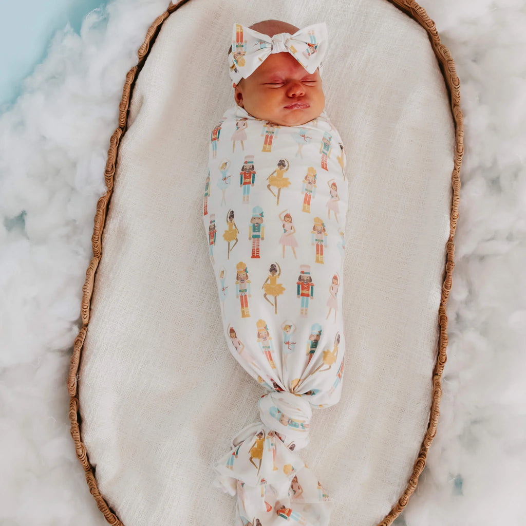 Copper Pearl Knit Swaddle Blanket- Juliet