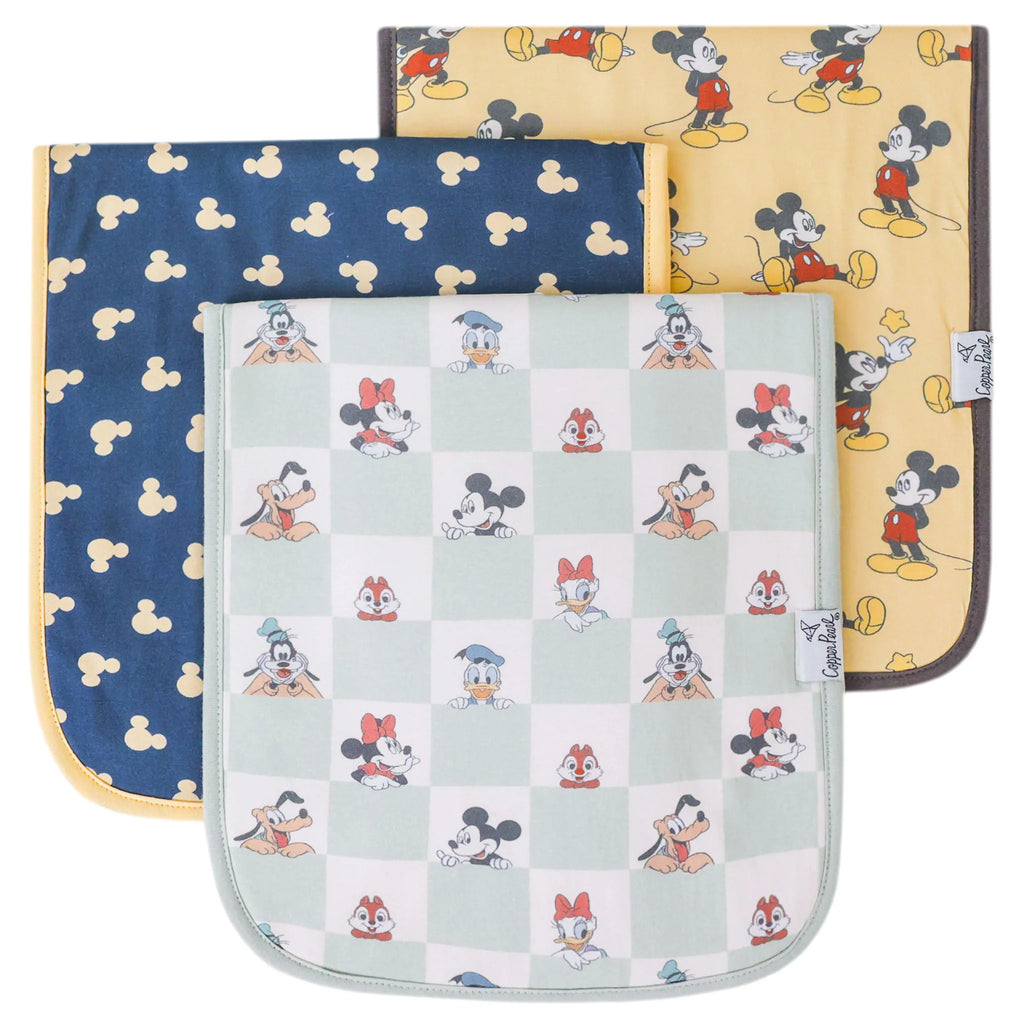 Copper Pearl Burp Clothes Pack- Mickey Mouse & Friends