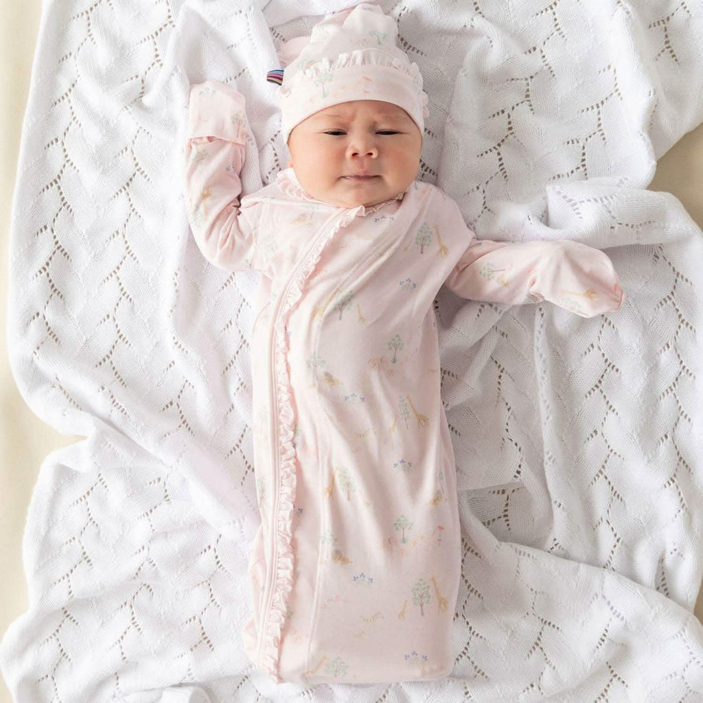 Pink Serene Safari Magnetic Gown & Hat Set