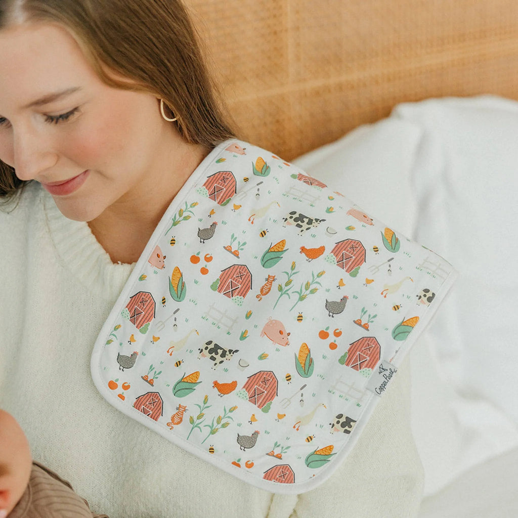 Copper Pearl Burp Clothes Pack- Farmstead