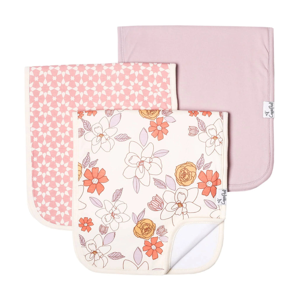 Copper Pearl Burp Clothes Pack- Ferra
