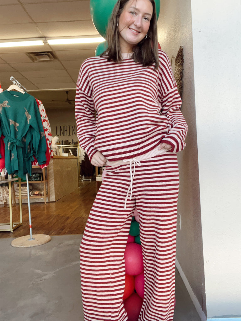 Lola Red Striped Set- Bottoms