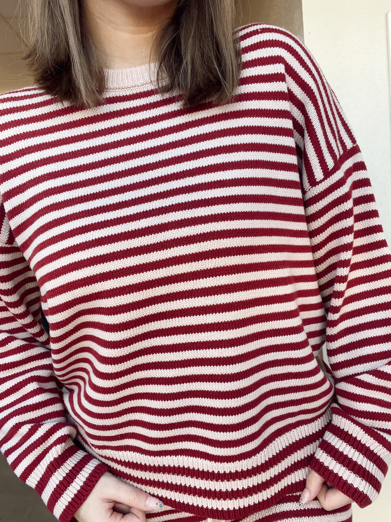 Lola Red Striped Set- Top