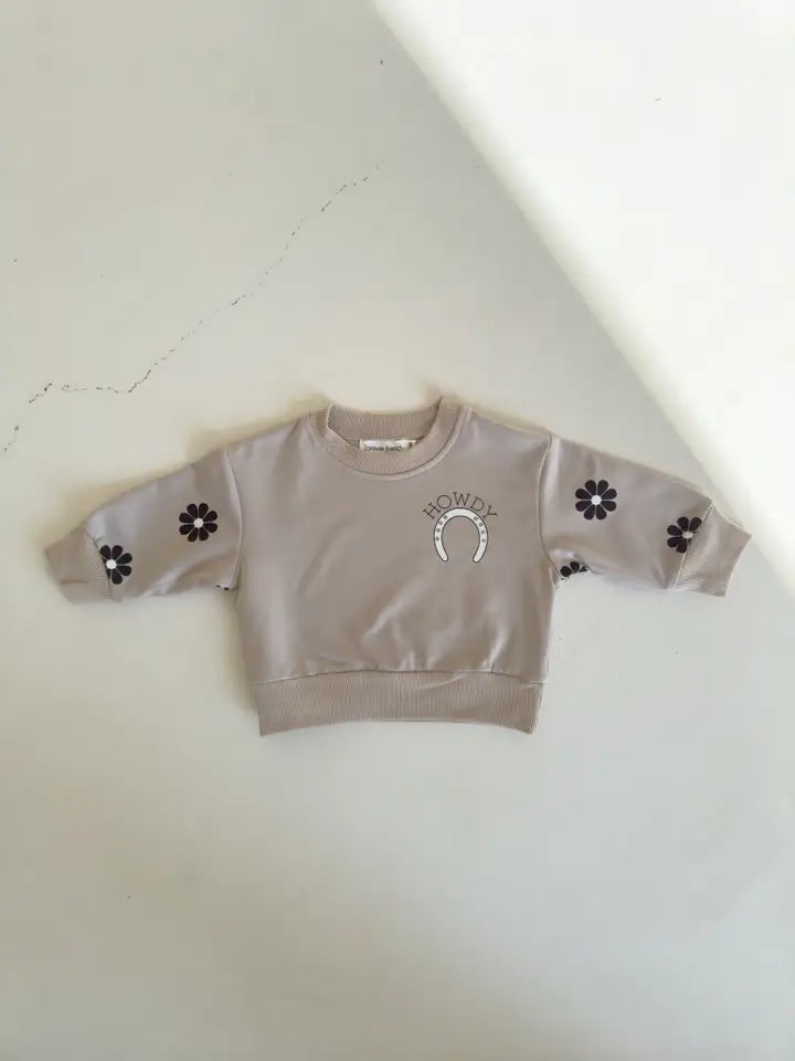 Howdy Matching Mommy Baby Sweatshirt- Baby