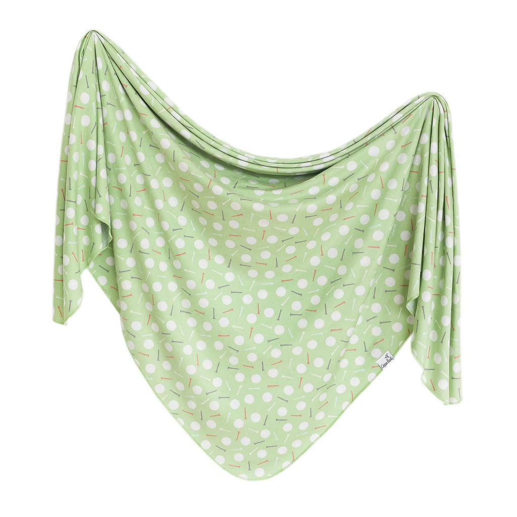 Copper Pearl Knit Swaddle Blanket- Bogey