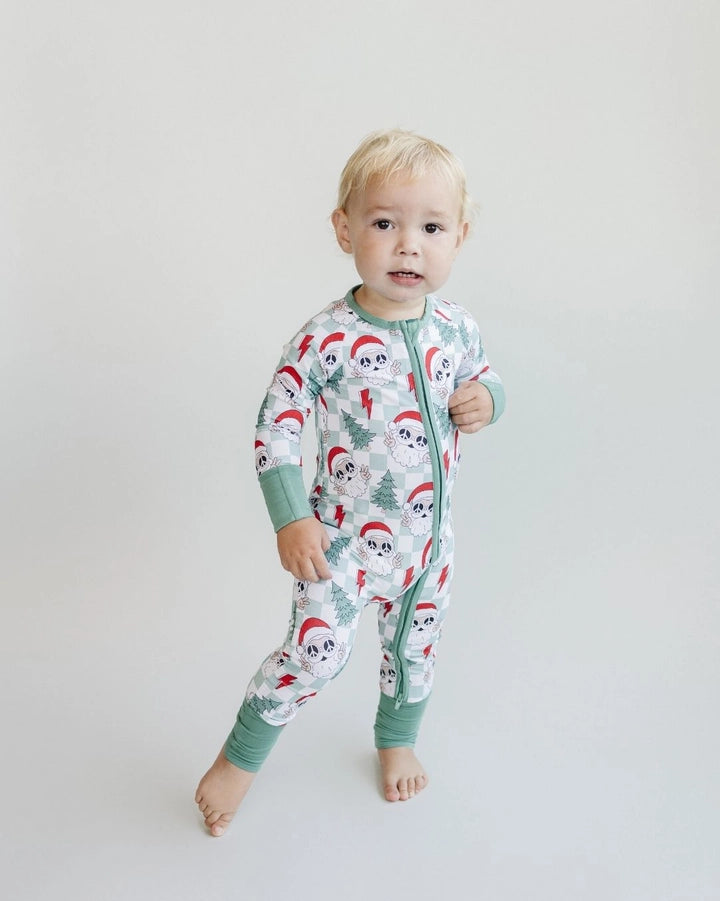 Checkered Santa Bamboo Sleeper