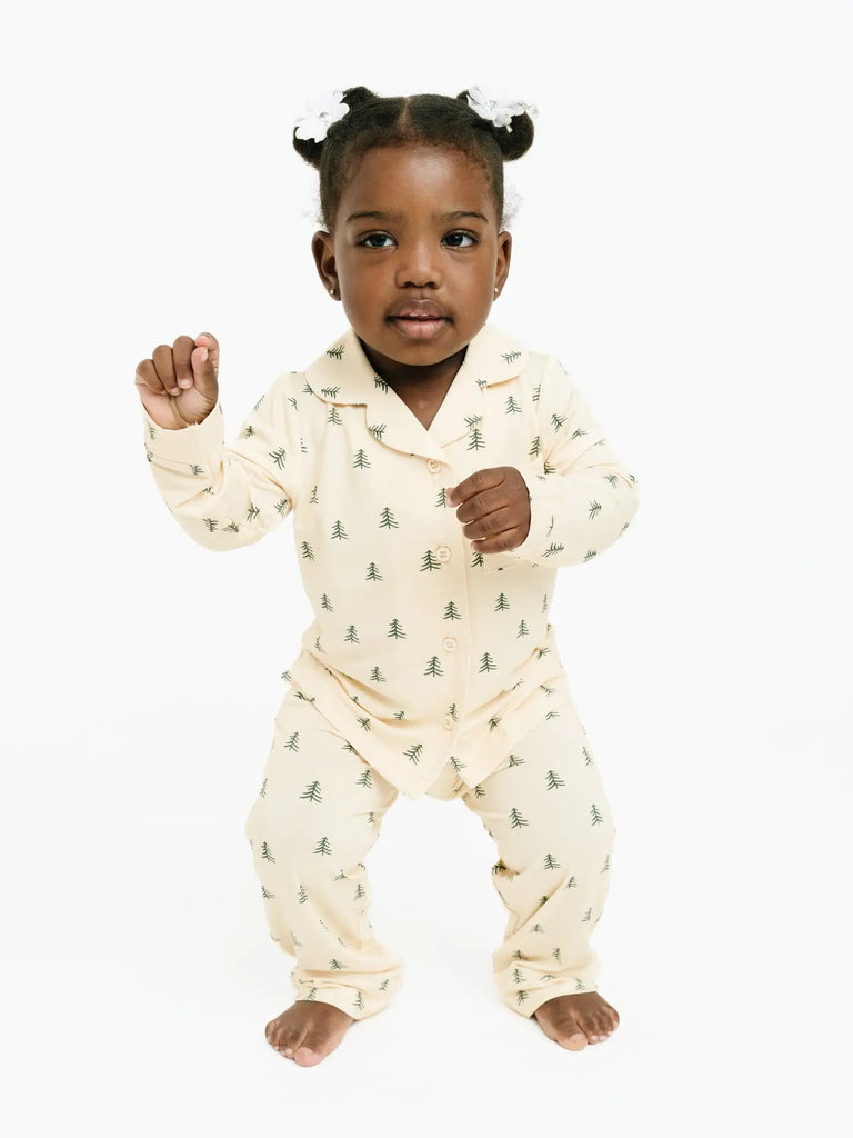 Pine Forest Bamboo Button Up Set
